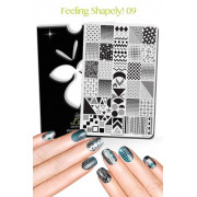 Lina Nail Art Supplies 印花版 - Feeling Shapely 09