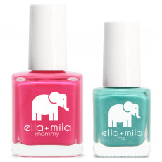 Ella+Mila - Mommy&Me® 親子套裝 - Cosmo Pink + Glitter Me Green